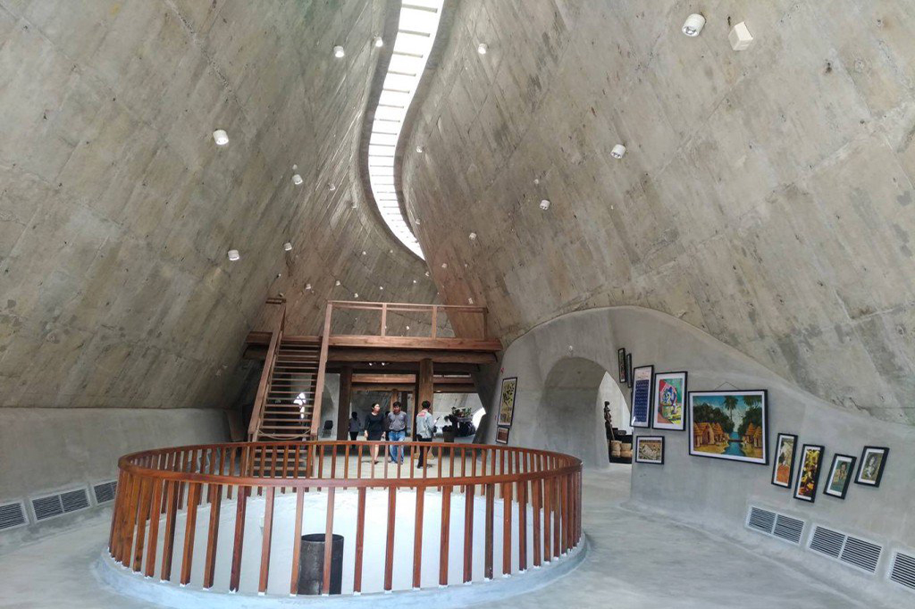 Inside the coffee museum has just opened in Vietnam