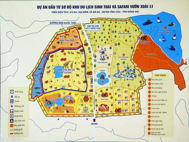 Investment in construction of safari area in Ma Da Vinh Cuu
