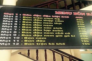 Thực đơn