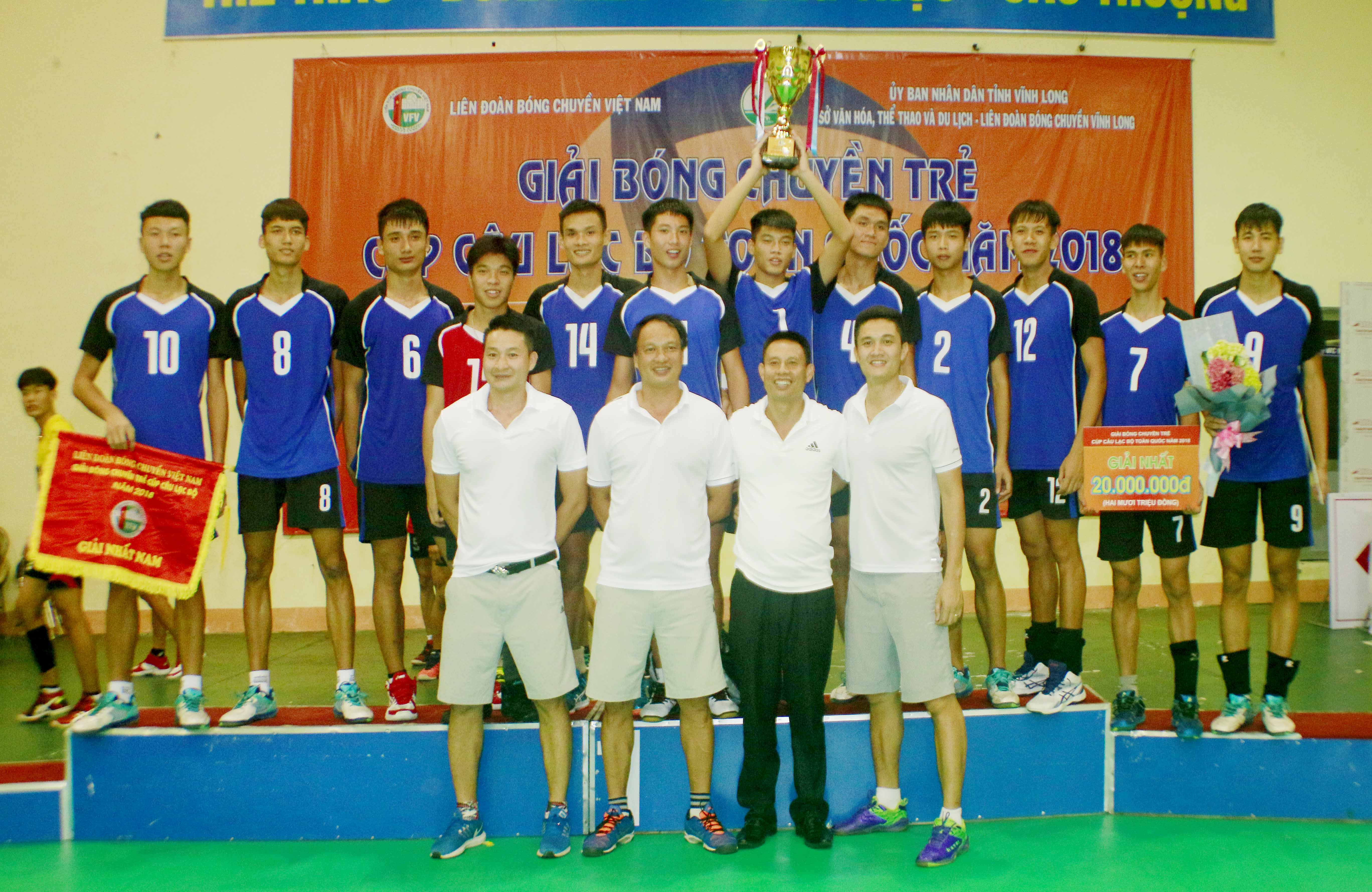 Giải bóng chuyền trẻ Cúp các CLB toàn quốc 2018: VTV Bình Điền Long An và Biên Phòng đăng quang